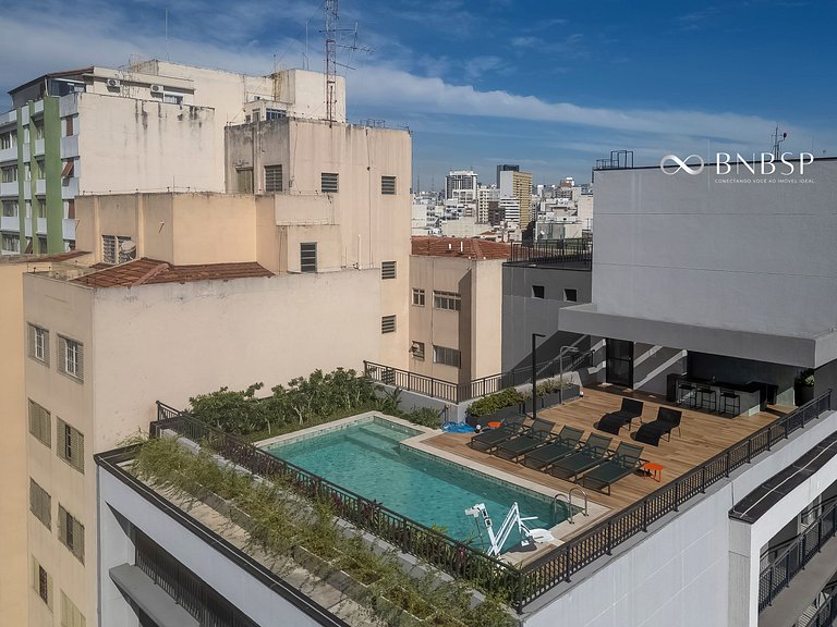 306 Flat charmoso em Higienópolis, prx da Sta Casa